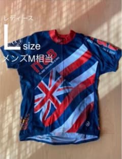 【希少】サイクルジャージ  レディース Lサイズ　メンズM相当のサムネイル
