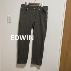 EDWIN メンズ ストレートパンツ カーキのサムネイル