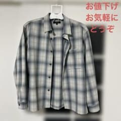 GLOBAL WORK チェック柄長袖シャツ Sのサムネイル