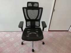 エルゴヒューマン スマート フィット ヘッドレスト付き ブラック 黒 メッシュのサムネイル