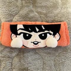 ぬいぐるみ・ヘアバンドセット スノ 宮舘涼太 SnowMan すのチル チルぬい ヘアバンド バンダナ 赤色（B）宮舘