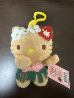 【⭐︎タグ付き新品⭐︎】ハローキティ ハワイ限定 ぬいぐるみマスコット 日焼けキティのサムネイル