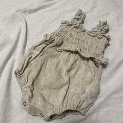 【最終セール】monbebe ロンパース Sサイズ　ナチュラル　韓国子供服のサムネイル