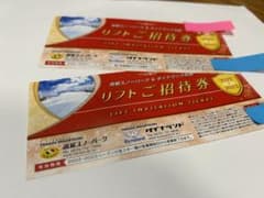 K.様専用  高鷲スノーパーク＆ダイナランド共通リフト券ペア券のサムネイル