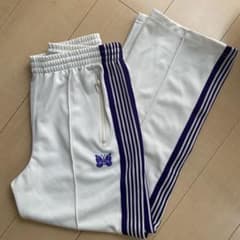 Needlesトラックパンツ ストレート S ホワイト×パープルのサムネイル