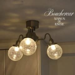 Boucherear 3灯シーリングライト Boucherear シーリングライト 3灯 クリアガラス - メルカリ