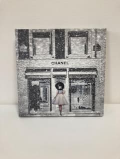 オリバーガル CHANEL シャネルブティック キャンバスアート 絵画 白 黒