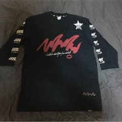 レフラー 七分袖Tシャツ紺色のサムネイル