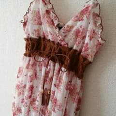 ピンクミックス♡花柄マキシワンピのサムネイル