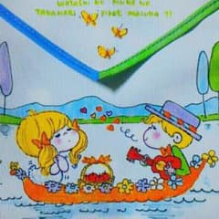 水森亜土　きんちゃく袋　ボート柄のサムネイル