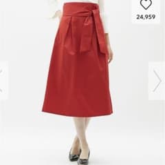 GU チノベルト付きハイウエストスカートのサムネイル