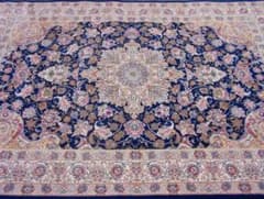 170万ノット！輝く、多色織絨毯！本場イラン産100×150cm-200781