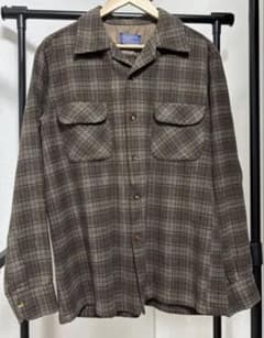 お*ね様 Pendleton 50s 60s チェック柄　開襟 ブラウン ボード お*ね様 Pendleton 50s 60s チェック柄 開襟 ブラウン ボード - メルカリ