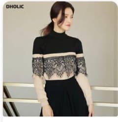dholicレース付きセーターのサムネイル