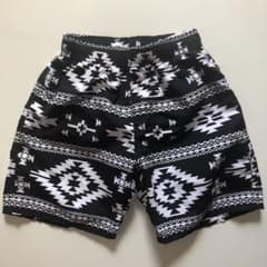 男の子用水着ショーツ 110サイズ 黒白幾何学のサムネイル
