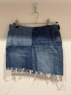 MOUSSY パッチワークデニムミニスカートのサムネイル