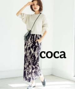 未使用 coca 大人 タイダイ 柄 細プリーツスカートのサムネイル