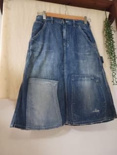 DENIM DUNGAREE☆デニム&ダンガリーひざ丈スカートのサムネイル