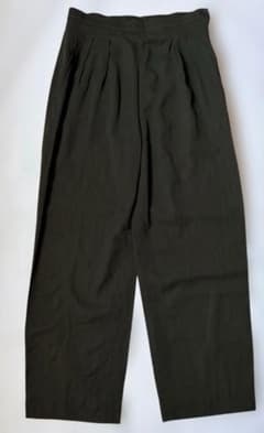 タックパンツ カーキ 古着 スラックス カジュアル　vintage 80s