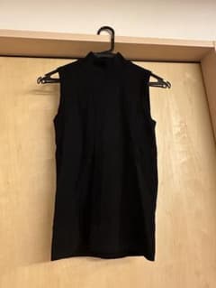 SAKS FIFTH AVENUE 黒 ノースリーブ ニット XSのサムネイル