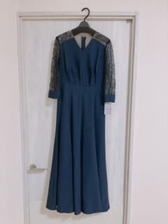 Aimer Acret パーティードレス ネイビー レース袖のサムネイル