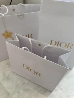 Dior ホワイト ショップ袋 小型3点セットのサムネイル