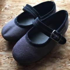 ●新品未使用●victoria キッズベロアバレエシューズ24のサムネイル
