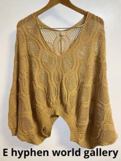 E hyphen world gallery⭐︎P/Oドルマンニット【中古】a4のサムネイル