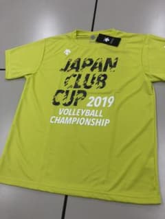 デサント クラブカップ2019 記念Tシャツ イエロー/ネイビーのサムネイル