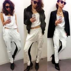 GYDA  バイカラースウエットサルエルパンツのサムネイル