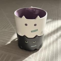 スタバ　ハロウィン2020 2点セット　ネコ　スタッキングマグのサムネイル
