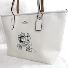 COACH トートバッグ ミニーマウス ディズニーコラボ A4 肩掛け 希少