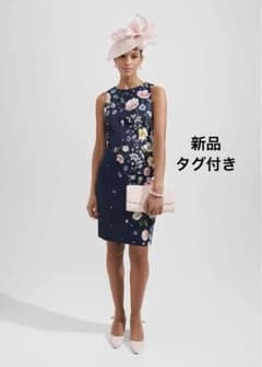 新品タグ付き　HOBBS LONDON 英国キャサリン妃御用達　花柄ワンピースのサムネイル