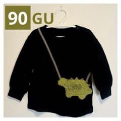 【完売・廃盤】GU 恐竜ポシェット付き トレーナー 90cm ベビー - 4