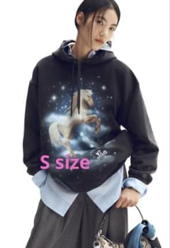 明日まで！STELLA×H&Mプリントコットンスウェットパーカ Sのサムネイル