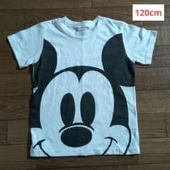 최종 가격 인하 Disney 키즈 T 셔츠 미키 마우스 화이트 120cm