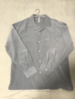 ✨美品✨HALHAM 長袖シャツ ブルーXLサイズ　無地のサムネイル