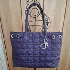 Christian Dior カナージュ トートバッグ パープルのサムネイル