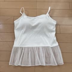 GU カップ付きキャミソール ホワイト Mのサムネイル
