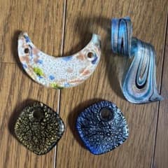 ガラス ペンダントトップ 4個セットのサムネイル