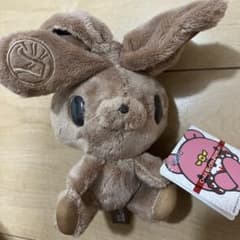 チャックスGP 汎用うさぎ ぬいぐるみマスコット ブラウン ラウンドワン