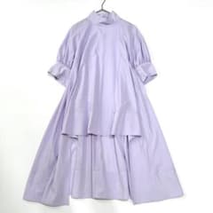 美品 LE PHIL ルフィル シルキーブロードロングシャツ チュニック