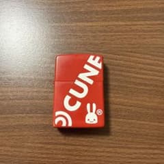 CUNE オイルライター zippo 本体 レッド　箱無しのサムネイル