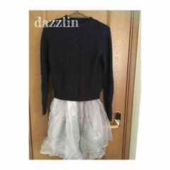 dazzlin ニットオーガンジーワンピースのサムネイル