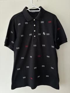 PEARLY GATES 黒ポロシャツ ロゴ入りのサムネイル