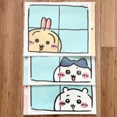 ちいかわ ウォールステッカー 窓から覗くちいかわ ハチワレ