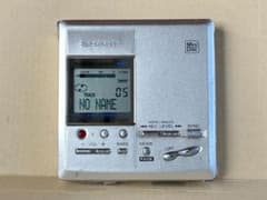 SHARP ポータブルMDレコーダーMD-MT831-S 中古録音再生動作確認済
