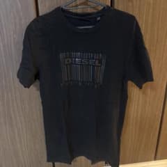 DIESEL バーコードロゴ Tシャツ ブラックのサムネイル