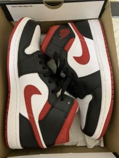 AIR JORDAN 1 MID WHITE/GYM RED-BLACKのサムネイル