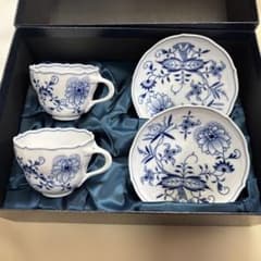 Meissen マイセン ティーカップセット 561 ブルーオニオン 2客 - メルカリ